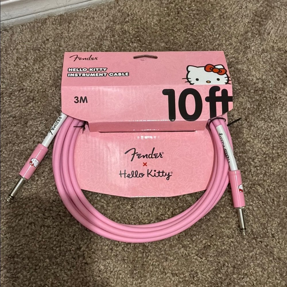 Fender x Hello Kitty Pink Instrument Cable - 10ft